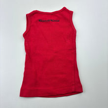 Load image into Gallery viewer, Unisex BandiKoot, Jimi Hendrix red cotton singlet top, GUC, size 000,  
