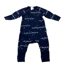 Load image into Gallery viewer, Unisex Bonds, stretchy cozysuit coverall / romper, GUC, size 0000,  