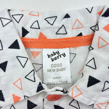 Load image into Gallery viewer, Boys Baby Berry, lightweight cotton short sleeve shirt, EUC, size 0000,  