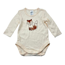 Load image into Gallery viewer, Unisex Anko, soft cotton bodysuit / romper, fox, EUC, size 000,  