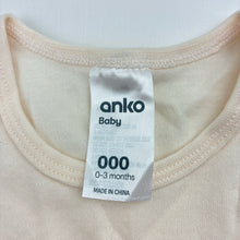 Load image into Gallery viewer, Unisex Anko, soft cotton bodysuit / romper, fox, EUC, size 000,  