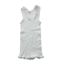 Load image into Gallery viewer, Unisex Bonds, white ribbed cotton singlet top, EUC, size 0000,  