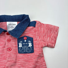 Load image into Gallery viewer, Boys Baby Baby, cotton polo shirt top, EUC, size 000,  