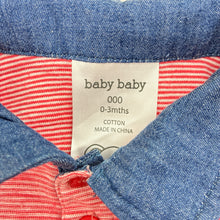 Load image into Gallery viewer, Boys Baby Baby, cotton polo shirt top, EUC, size 000,  
