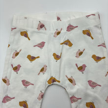 Load image into Gallery viewer, Girls Anko, stretchy leggings / bottoms, birds, EUC, size 000,  