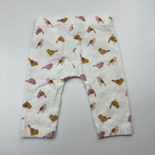 Load image into Gallery viewer, Girls Anko, stretchy leggings / bottoms, birds, EUC, size 000,  