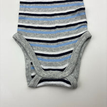 Load image into Gallery viewer, Boys Dymples, striped cotton singletsuit romper, EUC, size 0000,  