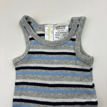 Load image into Gallery viewer, Boys Dymples, striped cotton singletsuit romper, EUC, size 0000,  