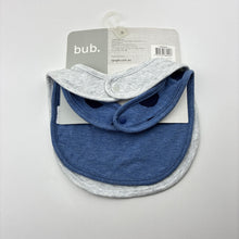 Load image into Gallery viewer, Boys bub., 2 pack bibs, elephant, NEW, size 000-00,  