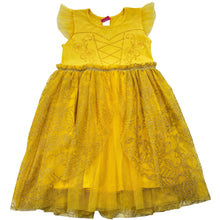 Load image into Gallery viewer, Girls Disney, Princess Belle dress-up costume, marks shoulder &amp; chest, FUC, size 7, L: 63cm