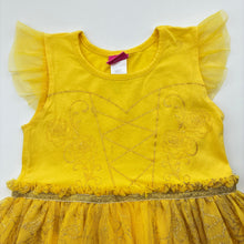 Load image into Gallery viewer, Girls Disney, Princess Belle dress-up costume, marks shoulder &amp; chest, FUC, size 7, L: 63cm