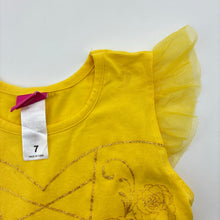 Load image into Gallery viewer, Girls Disney, Princess Belle dress-up costume, marks shoulder &amp; chest, FUC, size 7, L: 63cm