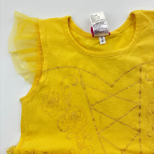 Load image into Gallery viewer, Girls Disney, Princess Belle dress-up costume, marks shoulder &amp; chest, FUC, size 7, L: 63cm