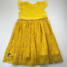 Load image into Gallery viewer, Girls Disney, Princess Belle dress-up costume, marks shoulder &amp; chest, FUC, size 7, L: 63cm