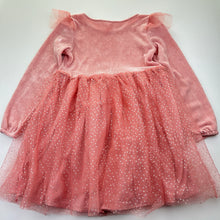 Load image into Gallery viewer, Girls H&amp;M, long sleeve party dress, marks right cuff, FUC, size 7-8, L: 61cm