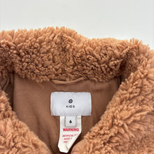 Load image into Gallery viewer, Girls Target, lined faux fur jacket / coat, EUC, size 6,  