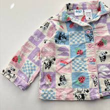 Load image into Gallery viewer, Girls Bluey, flannel cotton winter pyjama top, GUC, size 1,  