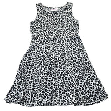 Load image into Gallery viewer, Girls Mango, lightweight stretchy animal print dress, EUC, size 8, L: 65cm