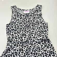 Load image into Gallery viewer, Girls Mango, lightweight stretchy animal print dress, EUC, size 8, L: 65cm