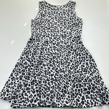 Load image into Gallery viewer, Girls Mango, lightweight stretchy animal print dress, EUC, size 8, L: 65cm