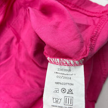 Load image into Gallery viewer, Girls pink, cotton long sleeve dress, unicorn, FUC, size 5-6, L: 55cm