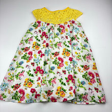 Load image into Gallery viewer, Girls Chalk, lightweight colourful floral dress, EUC, size 3-4, L: 53cm