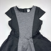 Load image into Gallery viewer, Girls Target, black &amp; grey dress, pilling, FUC, size 8, L: 66cm