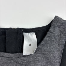 Load image into Gallery viewer, Girls Target, black &amp; grey dress, pilling, FUC, size 8, L: 66cm