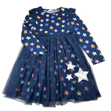 Load image into Gallery viewer, Girls Milkshake, navy long sleeve dress, EUC, size 8, L: 68cm