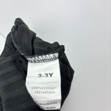 Load image into Gallery viewer, Girls black, lightweight dress, EUC, size 2-3, L: 53cm