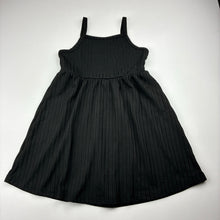 Load image into Gallery viewer, Girls black, lightweight dress, EUC, size 2-3, L: 53cm