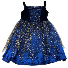 Load image into Gallery viewer, Girls Big W, navy velour &amp; tulle dress / costume, EUC, size 8-10, L: 71cm