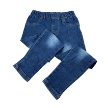 Load image into Gallery viewer, Girls SHEIN, stretch denim leggings / jeggings, elasticated, Inside leg: 38cm, GUC, size 4,  