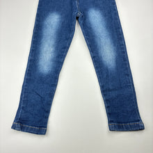 Load image into Gallery viewer, Girls SHEIN, stretch denim leggings / jeggings, elasticated, Inside leg: 38cm, GUC, size 4,  