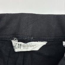 Load image into Gallery viewer, Girls H&amp;M, black stretchy leggings, elasticated, Inside leg: 56cm, GUC, size 10,  