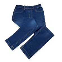 Load image into Gallery viewer, Girls 1964 Denim Co, blue stretch denim leggings / jeggings, elasticated, Inside leg: 47.5cm, EUC, size 6,  