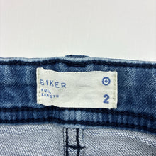 Load image into Gallery viewer, Boys Target, stretch knit denim biker jeans, adjustable, GUC, size 2,  