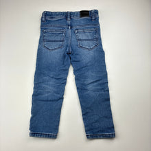 Load image into Gallery viewer, Boys Target, stretch knit denim biker jeans, adjustable, GUC, size 2,  