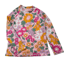 Load image into Gallery viewer, Girls Target, floral long sleeve rashie / swim top, GUC, size 4,  