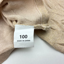 Load image into Gallery viewer, Girls metallic, gold lightweight knit bolero cardigan, GUC, size 3,  