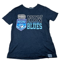 Load image into Gallery viewer, Unisex NSWRL, State of Origin NSW Blues cotton tee / top, EUC, size 7,  