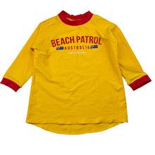 Load image into Gallery viewer, Unisex BETWEEN THE FLAGS, long sleeve rashie / swim top, EUC, size 4,  
