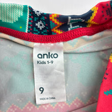 Load image into Gallery viewer, Unisex Anko, Christmas short sleeve rashie / swim top, GUC, size 9,  