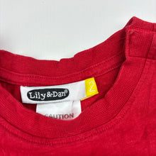 Load image into Gallery viewer, Unisex Lily &amp; Dan, cotton Christmas pyjama top, EUC, size 2,  