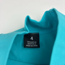 Load image into Gallery viewer, Unisex OCEAN &amp; EARTH, short sleeve rashie / swim top, GUC, size 4,  