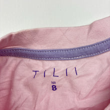 Load image into Gallery viewer, Girls Tilii, cropped tie front cotton tee / top, EUC, size 8,  