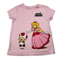 Load image into Gallery viewer, Girls Nintendo, Super Mario tee / top, no labels, armpit to armpit: 29cm, GUC, size 3-4,  