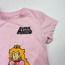 Load image into Gallery viewer, Girls Nintendo, Super Mario tee / top, no labels, armpit to armpit: 29cm, GUC, size 3-4,  