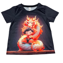 Load image into Gallery viewer, Boys lightweight, tee / top, dragon, EUC, size 5-6,  