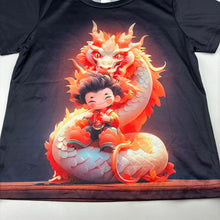 Load image into Gallery viewer, Boys lightweight, tee / top, dragon, EUC, size 5-6,  
